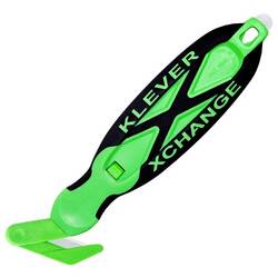 KLEVER KCJ-XC-30X KLEVER KCJ-XC-30X XChange™ 30 Kleen™ bezpečnostní nůž Zelená-černá, 10 ks 10 ks