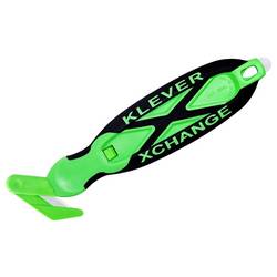 KLEVER KCJ-XC-30X KLEVER KCJ-XC-30X XChange™ 30 Kleen™ bezpečnostní nůž Zelená-černá, 10 ks 10 ks