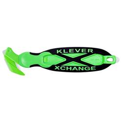 KLEVER KCJ-XC-35X KLEVER KCJ-XC-35X XChange™ 35 Kleen™ bezpečnostní nůž Zelená-černá, 10 ks 10 ks