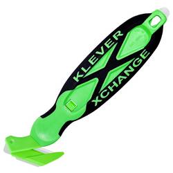 KLEVER KCJ-XC-35X KLEVER KCJ-XC-35X XChange™ 35 Kleen™ bezpečnostní nůž Zelená-černá, 10 ks 10 ks