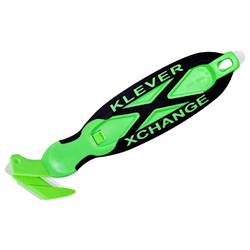KLEVER KCJ-XC-35X KLEVER KCJ-XC-35X XChange™ 35 Kleen™ bezpečnostní nůž Zelená-černá, 10 ks 10 ks