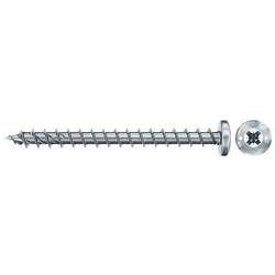 Fischer 670448 Power-Fast II šrouby do dřevotřísky 5 mm 60 mm křížová drážka Pozidriv ocel galvanizováno zinkem 100 ks
