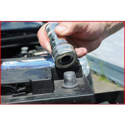 Kartáč pro čištění pólů a svorek, 120 mm KS Tools 700.1197