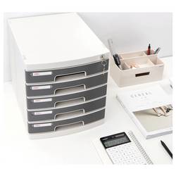 DELI D362582 box se zásuvkami DIN A4 Počet zásuvek: 5