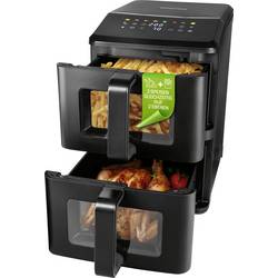 GourmetMaxx 19129 horkovzdušná fritéza 10 l 2400 W nepřilnavý povlak, bez BPA, Cool touch pouzdro, Digitální časovač, funkce grilování, horkovzdušný,