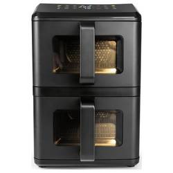 GourmetMaxx 19129 horkovzdušná fritéza 10 l 2400 W nepřilnavý povlak, bez BPA, Cool touch pouzdro, Digitální časovač, funkce grilování, horkovzdušný,