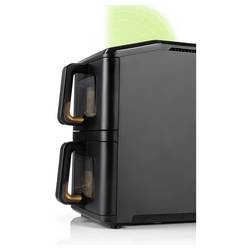 GourmetMaxx 19129 horkovzdušná fritéza 10 l 2400 W nepřilnavý povlak, bez BPA, Cool touch pouzdro, Digitální časovač, funkce grilování, horkovzdušný,