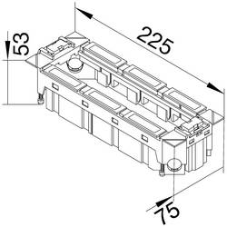 Hager GTVR400 držák přístroje (d x š) 225 mm x 75 mm 1 ks