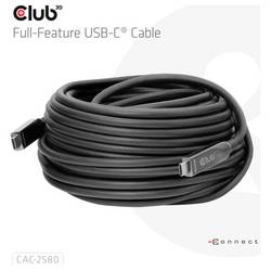 club3D Kabel USB-C USB-C ® zástrčka 15 m černá CAC-2580