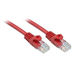 LINDY 48182 RJ45 síťové kabely, propojovací kabely CAT 6 U/UTP 1.00 m červená pozlacené kontakty 1 ks