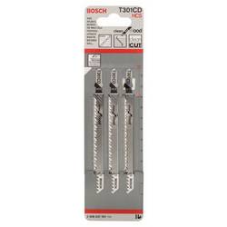 Bosch Accessories 2608637591 Pilový plátek do kmitací pily T 301 CD - Clean for Wood 3 ks