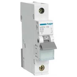 Hager MBN116 MBN116 elektrický jistič 1pólový 16 A