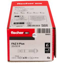 Fischer 564631 FAZ II Plus 20/30 R čepová kotva 172 mm 20 mm 4 ks