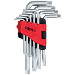 KS Tools XZN sada klíčů 4 mm, 5 mm, 6 mm, 8 mm, 10 mm, 12 mm, 14 mm, 16 mm, 18 mm 9dílná