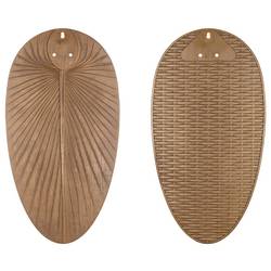CasaFan CLASSIC OUTDOOR 132 BZ-PR Flügel Kunststoff Palme/Rattan braun stropní ventilátor 61 W (Ø x v) 132 cm x 375 mm bronzová vhodný i pro zimní provoz