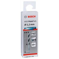 Bosch Accessories 2608577179 2608577179 HSS kovový spirálový vrták 1.1 mm Celková délka 36 mm leštěný DIN 338 válcová stopka 10 ks