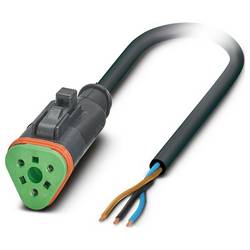 Phoenix Contact SAC-3P- 5,0-PUR/DTFS Kabel pro senzor/aktor, 1414997, piny: 3, 5 m, 1 ks
