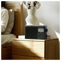Sangean A500563 stolní rádio, DAB+, AM, FM, DAB+, Bluetooth, černá
