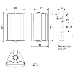 Visaton WB 10 - 100 V/8 Ohm nástěnný reproduktor 40 W černá 1 ks