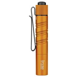 OLight i3T 2 EOS (Orange) i3T 2 EOS (Orange) LED mini kapesní svítilna s klipem na opasek napájeno akumulátorem, na baterii 200 lm