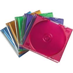 Hama útlý obal na CD 00051166 1 CD/DVD/Blu-Ray transparentní modrá, transparentní oranžová, transparentní fialová, transparentní zelená, transparentní červená