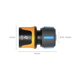 Fiskars 1027079 hadicová přípojka 13 mm (1/2) - 15 mm (5/8) uzávěr vody