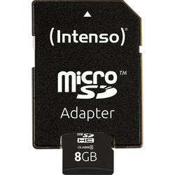 Intenso Intenso - Flash-Speicherkarte - 8 GB - SDHC paměťová karta microSDHC 8 GB Class 4 vč. SD adaptéru