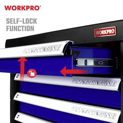 WorkPro WP209074 7-dílný dílenský vozík se 193 nástroji