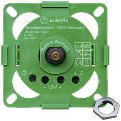 Ehmann 5230x0700 otočný stmívač Vhodné pro svítidlo: žárovka, LED žárovka, LED páska, halogenová žárovka černá