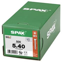 SPAX 1191010500405 šroub ze zápustnou hlavou 5 mm 40 mm T-STAR plus ocel 500 ks