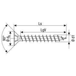 SPAX 1191010300125 šroub ze zápustnou hlavou 3 mm 12 mm T-STAR plus ocel galvanizováno zinkem 1000 ks
