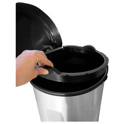 Curver E-COM - DECO 181125 odpadkový koš, nerezová ocel, stříbrná/ocelová, otevírání pedálem, 1 ks