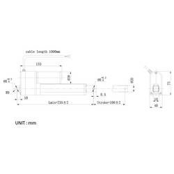 TRU COMPONENTS lineární servomotor TC24-100-250 POT TC-14973304 délka 100 mm Posuvná síla 250 N 24 V/DC 1 ks