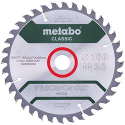 Metabo PRECISION CUT WOOD CLASSIC 628659000 pilový kotouč 160 x 20 x 1.4 mm Počet zubů (na palec): 36 1 ks