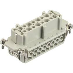 HARTING Han® 16E-bu-s 09330162711 konektorová vložka, zásuvka, seria Han® E, 1 ks