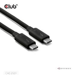 club3D Thunderbolt™ kabel Thunderbolt™ 5 Thunderbolt ™ (USB-C ®) zástrčka 1.00 m černá bez halogenů CAC-2501