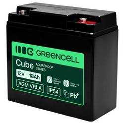 Green Cell GC-AGM12V18AH-H olověný akumulátor olověný se skelným rounem 18 Ah 12 V 1 ks