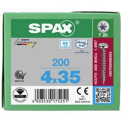 SPAX 0207000400353 R 88093 Ruko m.Spitze/T-STAR VG šroub do dřeva 4 mm 35 mm T-STAR plus nerezová ocel A2 200 ks