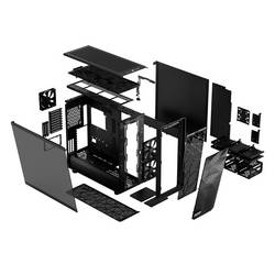 Fractal Design Meshify 2 XL Light Tempered Glass tower PC skříň černá