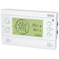 Suevia Thermostat pokojový termostat na omítku, montáž na zeď, SU325700, denní program, týdenní program, Digitální hodinový termostat s reléovým výstupem