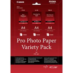 Canon Pro Photo Paper Variety Pack A4 PVP-201 6211B021 fotografický papír A4 210 g/m² 15 listů vysoce lesklý, hedvábně lesklý, matný