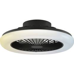 Brilliant G81305/06 LED Deckenleuchte Ventilator 42cm schwarz LED stropní světlo s ventilátorem LED Energetická třída (EEK2021): D (A - G) 20 W černá