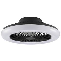 Brilliant G81305/06 LED Deckenleuchte Ventilator 42cm schwarz LED stropní světlo s ventilátorem LED Energetická třída (EEK2021): D (A - G) 20 W černá