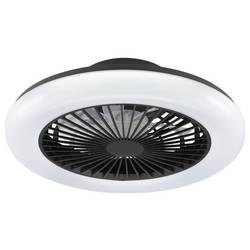 Brilliant G81305/06 LED Deckenleuchte Ventilator 42cm schwarz LED stropní světlo s ventilátorem LED Energetická třída (EEK2021): D (A - G) 20 W černá