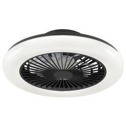 Brilliant G81305/06 LED Deckenleuchte Ventilator 42cm schwarz LED stropní světlo s ventilátorem LED Energetická třída (EEK2021): D (A - G) 20 W černá