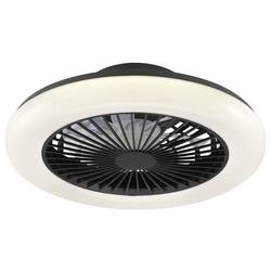 Brilliant G81305/06 LED Deckenleuchte Ventilator 42cm schwarz LED stropní světlo s ventilátorem LED Energetická třída (EEK2021): D (A - G) 20 W černá