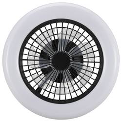 Brilliant G81305/06 LED Deckenleuchte Ventilator 42cm schwarz LED stropní světlo s ventilátorem LED Energetická třída (EEK2021): D (A - G) 20 W černá
