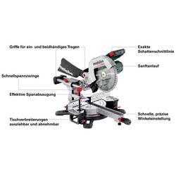 Metabo 614254920 akumulátorová kapovací pila , akumulátor, vč. nabíječky, průměr listu 254 mm, uchycení 30 mm