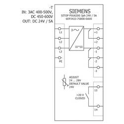 Siemens SITOP PSU6200 6EP3433-7SB00-0AX0 síťový zdroj na DIN lištu, 5 A, 120 W, výstup 1 x