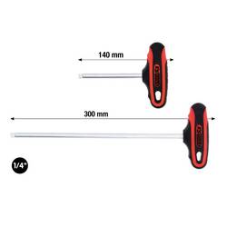 KS Tools 1/4 Vierkant-T-Griff, kurz čtyřhranný šroubovák